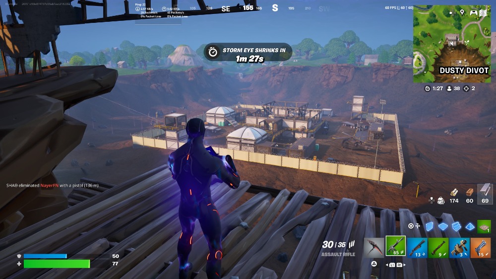 Screenshot of Fortnite OG mode